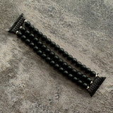 Retro Buddha Beads Elastic Bracelet BeltFor Apple Watch Band 38mm 40mm 42mm 44mm Watchbands iWatch Strap Series 2 3 4 5 6 SE