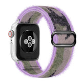 Bohemia Elastic Nylon Loop Band For Apple Watch 6 38mm 40mm 42mm 44mm Watch Adjustable Elastic Strap For Iwatch Series 6 5 4 3