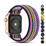 Strap for Apple watch band 40mm 38mm 44mm 42mm Bohemia Elastic belt solo loop Scrunchie bracelet correa iWatch series 3 4 5 se 6