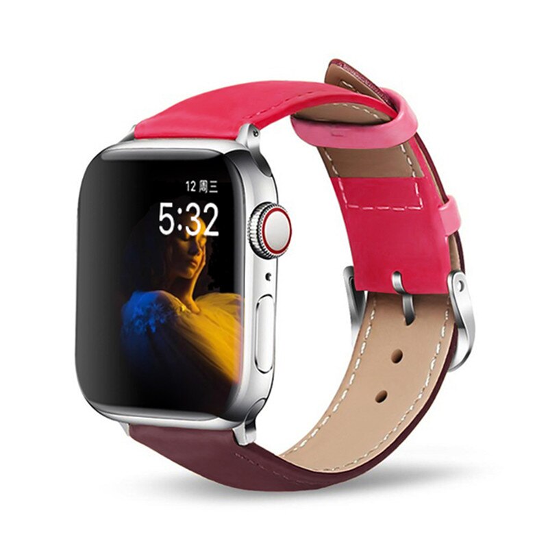 Band for Apple Watch 5/4/3/2/1 Sport Bracelet 42 mm 38 mm leather Strap For iwatch bands Series 5 4 Accessories
