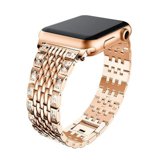 women Diamond Bracelet for Apple Watch 38mm 40mm 42mm 44mm Metal Wrist band stainless Stella strap for iWatch Series 5/4/3/2/1