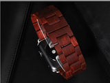 Wooden strap for Apple watch band 44mm 40mm iWatch band 42mm 38mm Metal Butterfly clasp bracelet Apple watch series 6 5 4 3 se