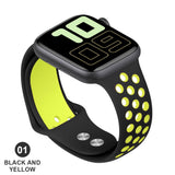 Band for Apple Watch 5 4 3 2 1 42MM 38MM soft Breathable strap Silicone Sports bands for Nike+ Iwatch series 5 4 3 40mm 44mm