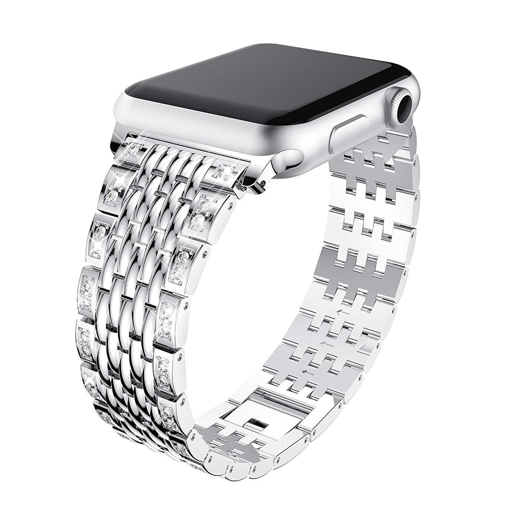 women Diamond Bracelet for Apple Watch 38mm 40mm 42mm 44mm Metal Wrist band stainless Stella strap for iWatch Series 5/4/3/2/1