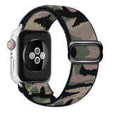 Soft and comfortable nylon Loop elastic buckle Apple watch band 38mm 42mm Series 6 SE 543 2 1 For iWatch Strap Nylon braid 44mm