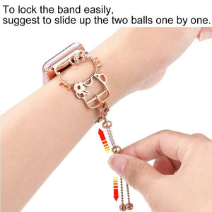 Strap for Apple Watch 6 5 4 3 2 1 38MM 42MM Bands steel Watchband Strap cat wirst loop for Iwatch series 5 4 40mm 44mm