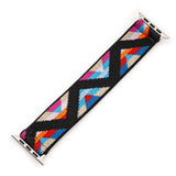 Bohemia Elastic Nylon Watch Strap for Apple Watch Band 42mm 44mm 38mm 40mm Scrunchie Solo Loop Bracelet for iwatch 6 SE 5 4 3