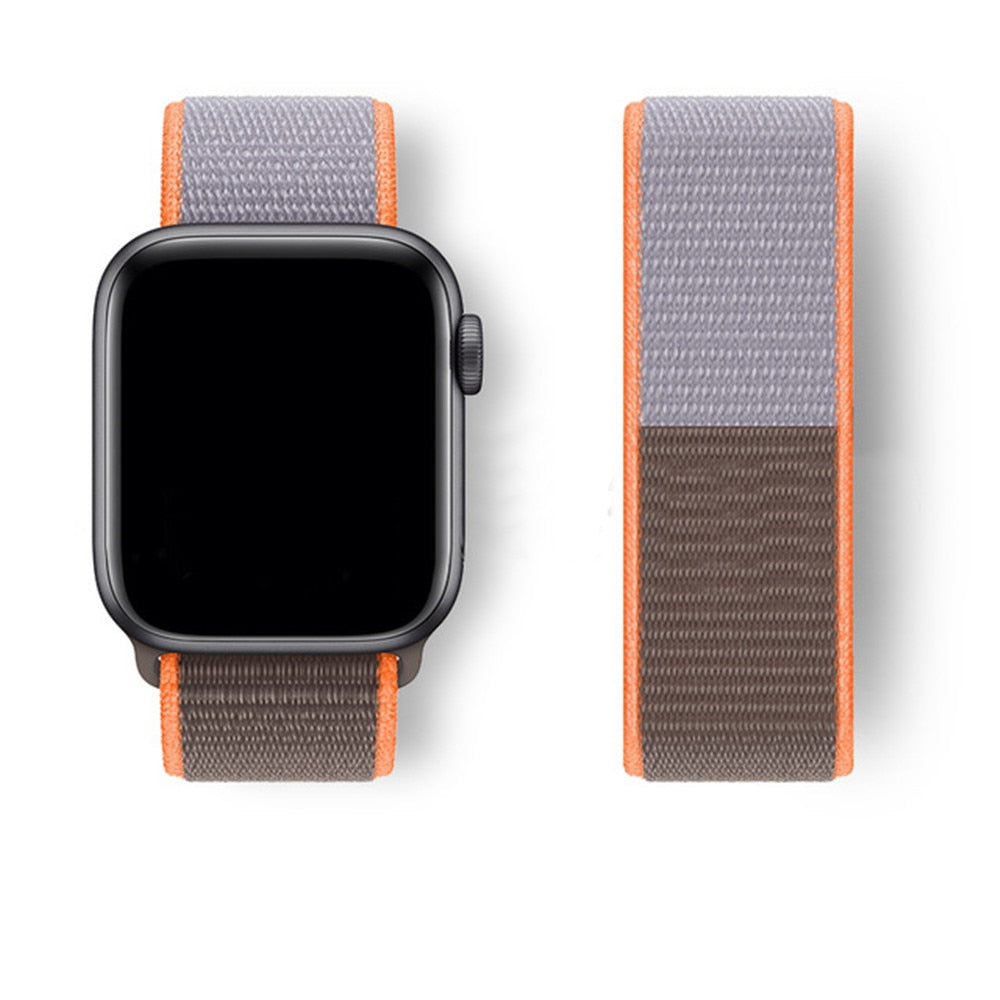 Nylon Loop Strap For Apple Watch 6/SE/5/4 42MM 44MM Band Replacement Wristband For iwatch 3/2/1 38MM 40MM Bracelet Accessories