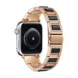 Diamond Stainless Steel Strap For Apple Watch Band 6 40mm 44mm Women Opal Luxury Bracelet iwatch series Strap 5 4 SE 3 38mm 42mm