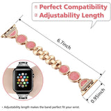 Women's Jewelry Strap For Apple Watch Band 6 5 4 40/44mm Quicksand Diamond Stainless steel Bracelet For iWatch Series 3 38/42mm
