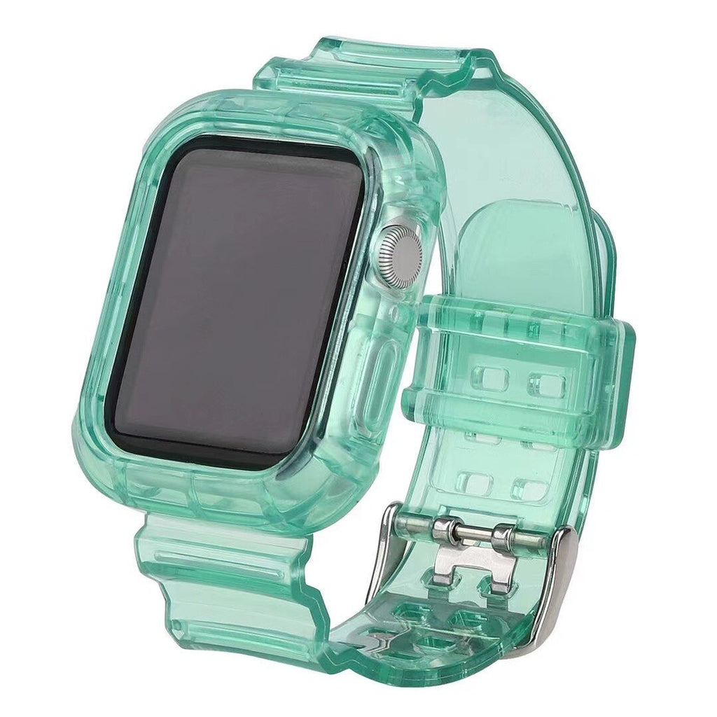 New Transparent Silicone Strap for Apple Watch Series Se 6 5 4 3 2 Band 40mm 44mm for Iwatch Se 5 4 3 Waterproof Strap 38mm 42mm