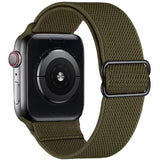 Adjustable Elastic Nylon solo Loop Strap for Apple watch band 44mm 40mm 38mm 42mm Scrunchie bracelet iWatch series 3 4 5 6 se