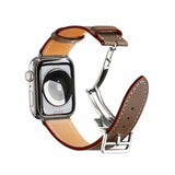 Leather sport loop strap for apple watch band 42mm 44mm apple watch 4 5 38mm 40mm For iwatch 3/2/1 correa replacement bracelet