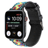 New Leather Strap for Apple Watch 5 4 band 42mm 38mm 40mm 44m Nylon Strap for iWatch Series 1 2 3 4 5 Bands Sport loop 44mm 42mm