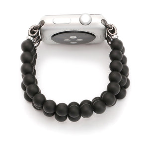Retro Buddha Beads Elastic Bracelet BeltFor Apple Watch Band 38mm 40mm 42mm 44mm Watchbands iWatch Strap Series 2 3 4 5 6 SE