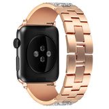 woman Diamond strap For Apple Watch Band 38mm 42mm 40mm 44mm iWatch Series 5 4 3 Stainless steel strap Apple Watch link Bracelet