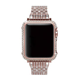 Luxury Diamond Case+Stainless Steel strap For Apple Watch