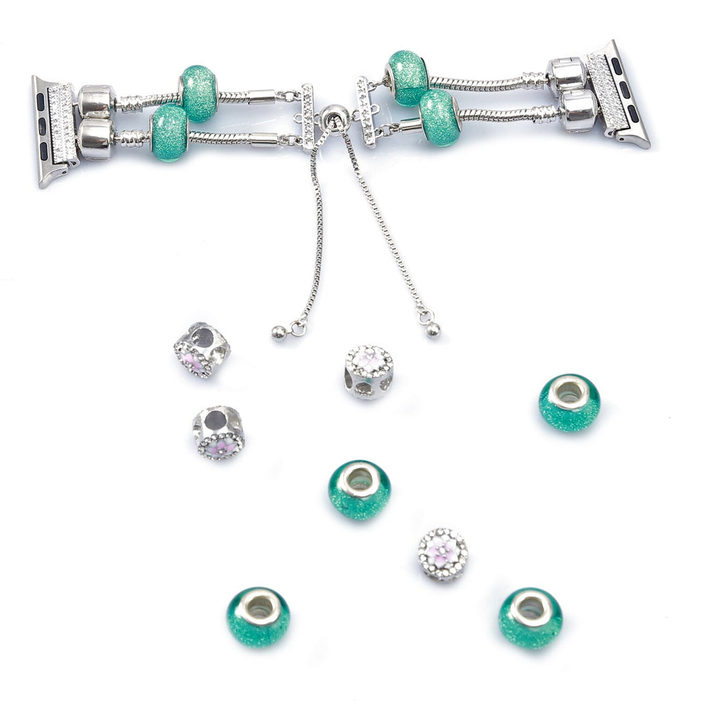 Diy Gem Agate Strap For Apple Watch 5 Band 40mm 44mm 38mm 42mm Woman Jewelry Design Beaded Bracelet Belt Iwatch Series 5 4 3 2 1