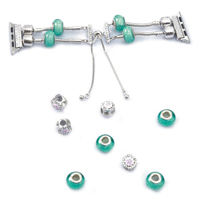 Diy Gem Agate Strap For Apple Watch 5 Band 40mm 44mm 38mm 42mm Woman Jewelry Design Beaded Bracelet Belt Iwatch Series 5 4 3 2 1
