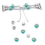 Diy Gem Agate Strap For Apple Watch 5 Band 40mm 44mm 38mm 42mm Woman Jewelry Design Beaded Bracelet Belt Iwatch Series 5 4 3 2 1
