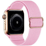 Scrunchie Strap for Apple watch band 44mm 40mm 38mm 42mm Adjustable Elastic Nylon solo Loop bracelet iWatch series 3 4 5 6 se