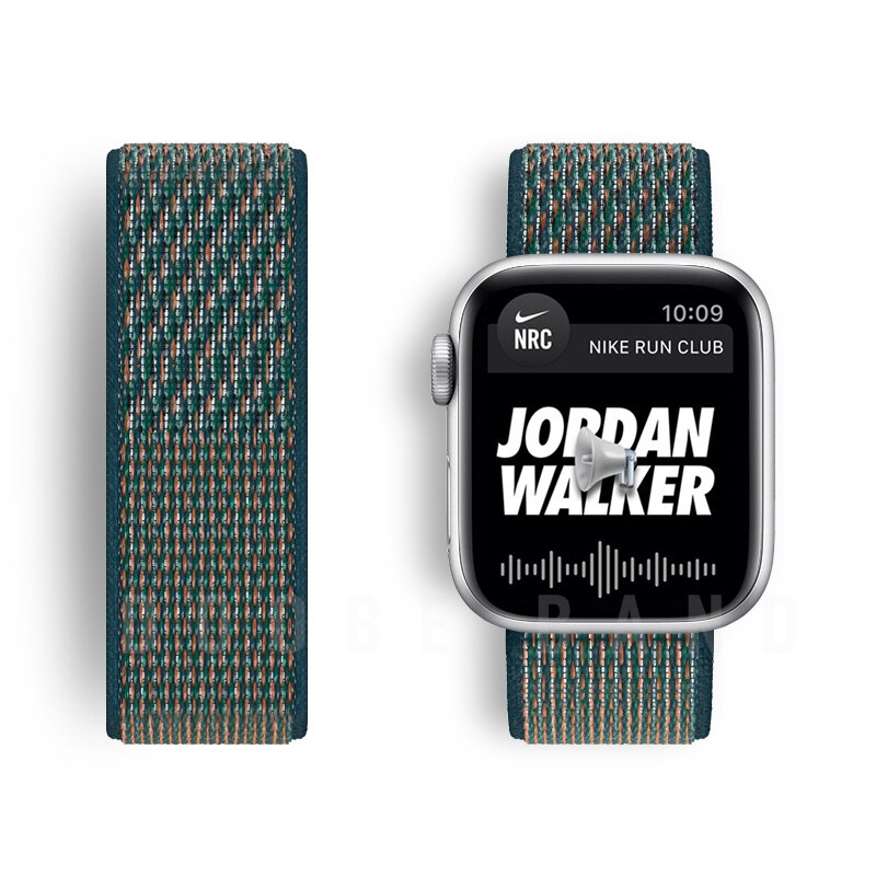 Nylon Loop Strap For Apple Watch band 44mm 40mm 42mm 38mm Smartwatch Watchband correa Sport belt Bracelet iWatch Series 4 5 SE 6