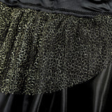 Women Multilayer Sexy Peacock Mesh Lace Pleated Tulle Mini Tutu Skirt Adult Fashion Party Dance Skirts Black/Blue Plus Size