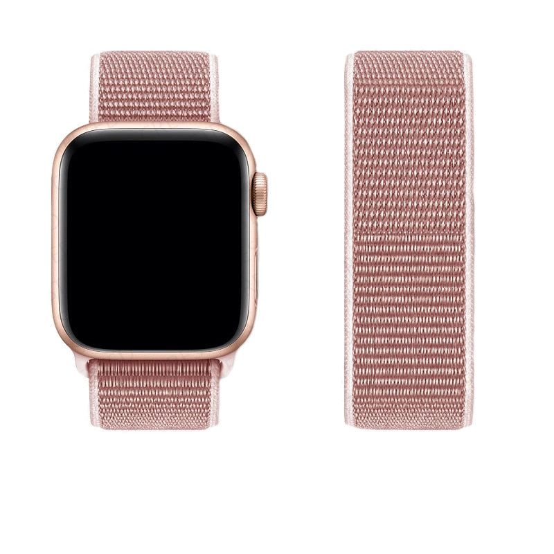 Nylon Loop Strap For Apple Watch 6/SE/5/4 42MM 44MM Band Replacement Wristband For iwatch 3/2/1 38MM 40MM Bracelet Accessories