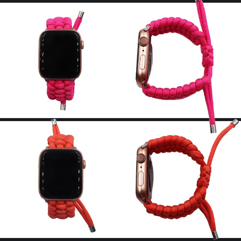 New Woven Nylon strap For Apple watch Band 42mm 38mm sport loop 44mm 40mm Bracelet For Iwatch Bands Series 5 4 3 2 Accessories