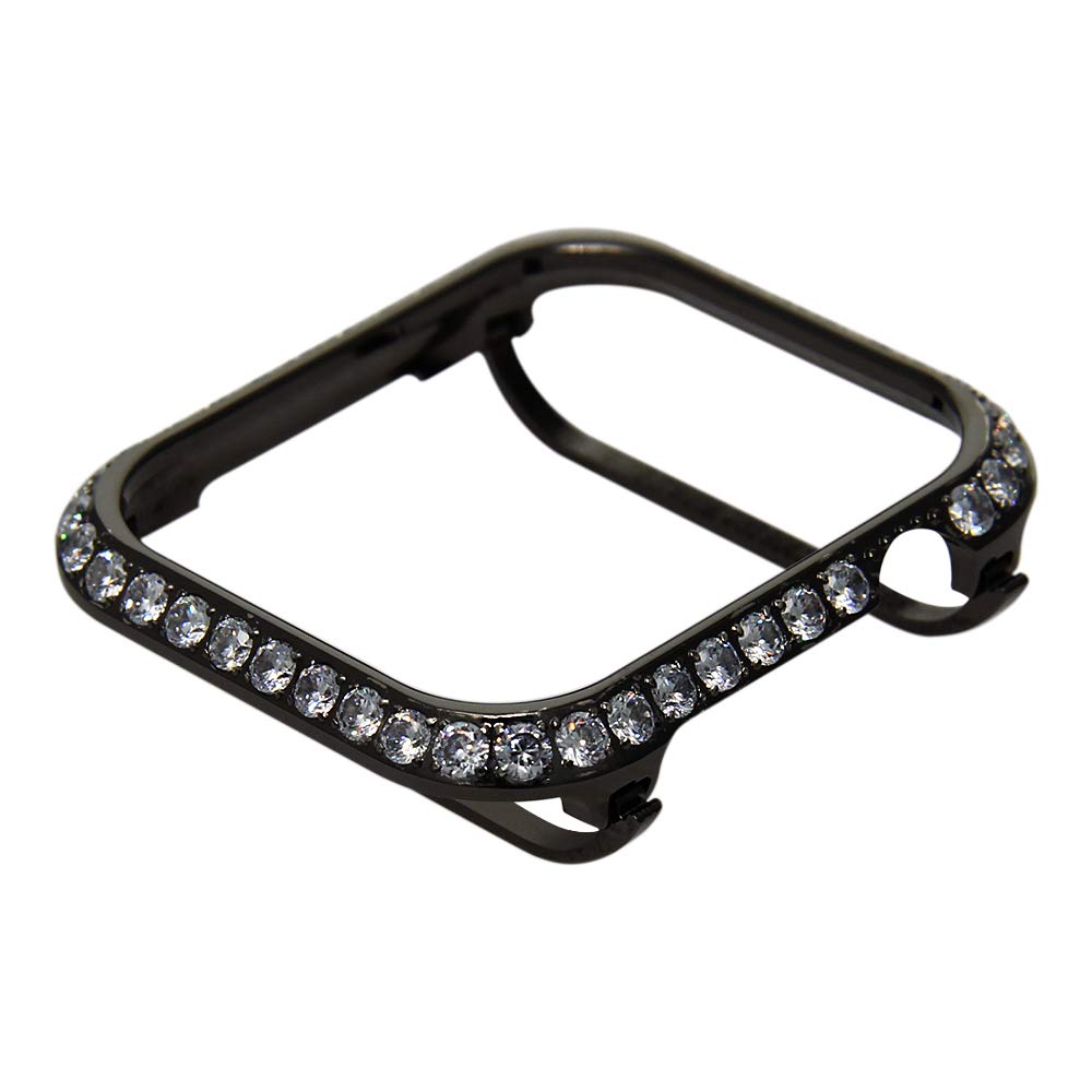 Luxury Metal Diamond Case For Apple Watch Stainless Steel Strap Watch Band