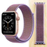 High Quality Nylon Sport Loop Replacment for Apple Watch band 44mm Series 5 4 3 2 1 Breathable Woven Strap 42mm iwatch 40mm 38mm