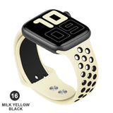 Band for Apple Watch 5 4 3 2 1 42MM 38MM soft Breathable strap Silicone Sports bands for Nike+ Iwatch series 5 4 3 40mm 44mm