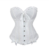 Women Corset Top Victorian Sexy Floral Lace Up Boned Overbust Corset Bustier Lingerie Waist Cincher Slim Body Shaper Corsets