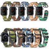 Nylon Buckle Bands for Apple Watch Series 1 2 3 4 5 6 SE Outdoor Army Green Watch Band 40 44MM for iWatch Strap 38 42MM