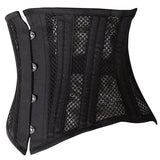 Underbust Corset Plus Size Women's Corsets Top Bustiers Waist Trainer Corselet Belly Sheath Breathable Mesh Slimming Belt