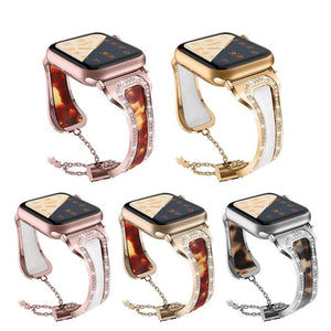Diamond watch strap for apple watch 38 42 40 44 mm iWatch 5 4 band women Stainless Steel strap apple watch Series 3 2 Bracelet