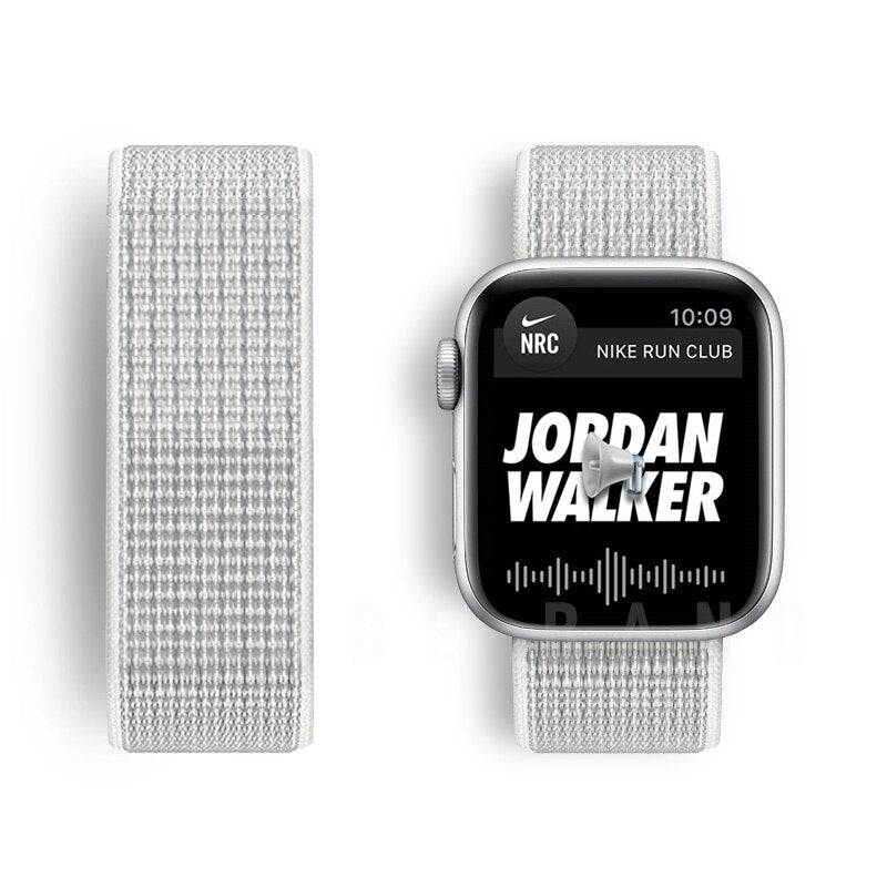 Nylon Loop Strap For Apple Watch band 44mm 40mm 42mm 38mm Smartwatch Watchband correa Sport belt Bracelet iWatch Series 4 5 SE 6