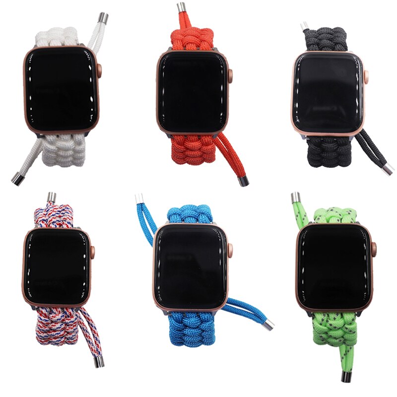 New Woven Nylon strap For Apple watch Band 42mm 38mm sport loop 44mm 40mm Bracelet For Iwatch Bands Series 5 4 3 2 Accessories