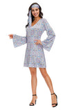 60s 70s Disco Costumes Women Dress Halloween Costume For Adult Women 's Cosplay Hip Hop Jazz