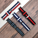 Woven Fabric Bracelet for Apple Watch 6/SE Band Series 5 4 40mm 44mm Breathable Nylon Replacement Strap for iWatch 3 38mm 42mm