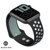 Band for Apple Watch 5 4 3 2 1 42MM 38MM soft Breathable strap Silicone Sports bands for Nike+ Iwatch series 5 4 3 40mm 44mm