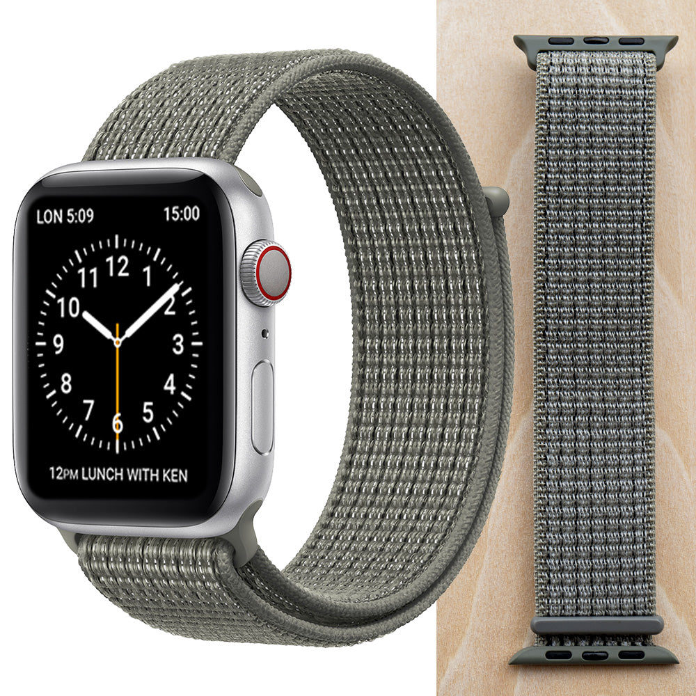 High Quality Nylon Sport Loop Replacment for Apple Watch band 44mm Series 5 4 3 2 1 Breathable Woven Strap 42mm iwatch 40mm 38mm