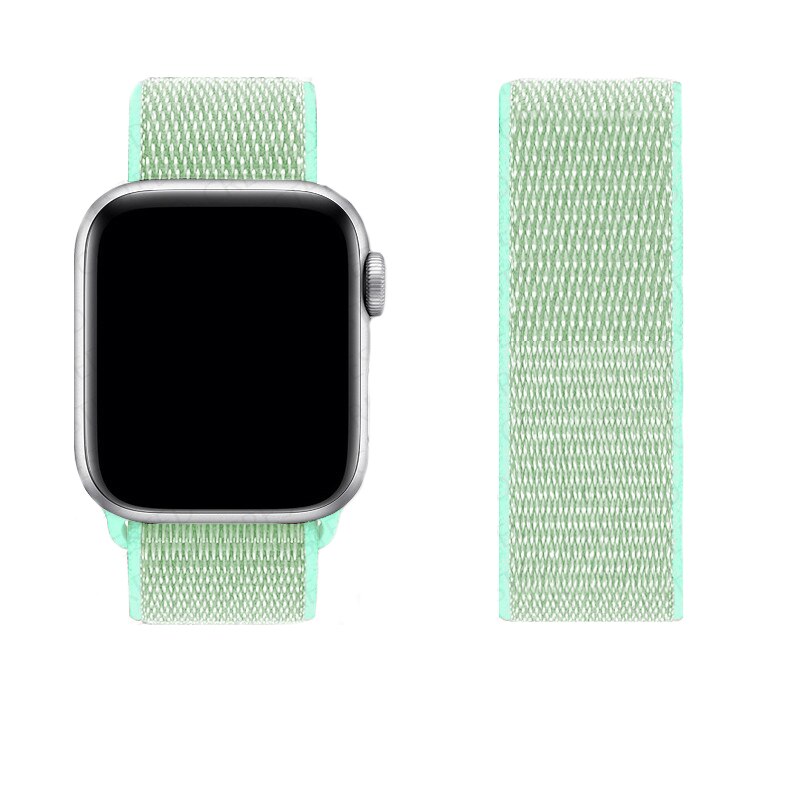 Nylon Loop Strap For Apple Watch 6/SE/5/4 42MM 44MM Band Replacement Wristband For iwatch 3/2/1 38MM 40MM Bracelet Accessories