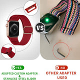 Scrunchie Watch Band for Apple Watch 6 Band 40mm 44mm 38mm 42mm for Iwatch Series 5 4 3 SE Elastic Nylon Bracelet Adjustable