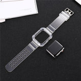 New Transparent Silicone Strap for Apple Watch Series Se 6 5 4 3 2 Band 40mm 44mm for Iwatch Se 5 4 3 Waterproof Strap 38mm 42mm