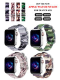 Band for Apple Watch 6/5/4/3/2/1 38MM 40MM 42MM 44MM Nylon Camouflage Strap For Apple Watch Bands Iwatch Series Accessories