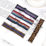 Soft and comfortable nylon Loop elastic buckle Apple watch band 38mm 42mm Series 6 SE 543 2 1 For iWatch Strap Nylon braid 44mm