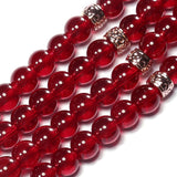 Handmade Beaded Bracelet for Apple Watch Band 38mm 40mm 42mm 44mm Iwatch Series 5/4/3/2/1 Elastic Stretch Pearl Straps Bling Red