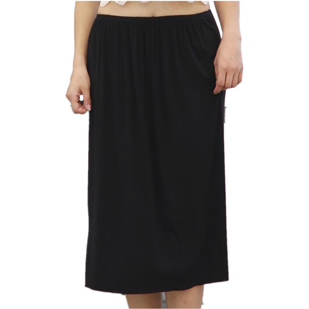 Half Petticoat Women Summer Slips Skirts Ladies Casual Long Underdress Loose Under Skirt