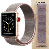 High Quality Nylon Sport Loop Replacment for Apple Watch band 44mm Series 5 4 3 2 1 Breathable Woven Strap 42mm iwatch 40mm 38mm